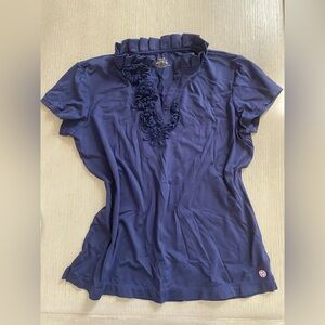 Lily Pulitzer UPF 50 Luxletic Frida Flower Polo Top